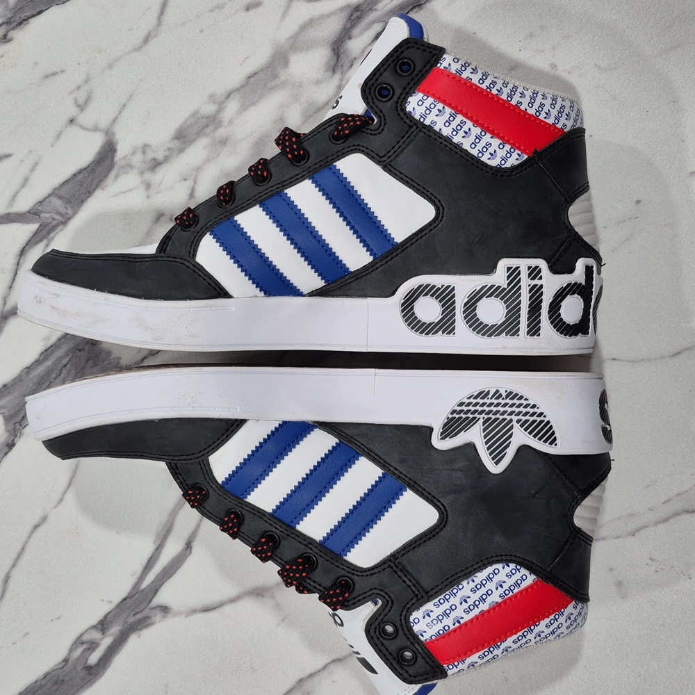 Adidas Transmission Pack Hi Top Hard Court Basketball Sneakers, Mens 9 White - Picture 7 of 15